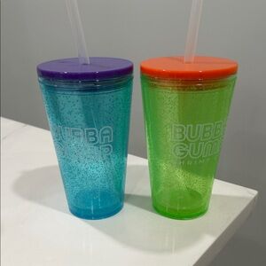 Bubba Gump Shrimp Blue and Green Tumbler Set